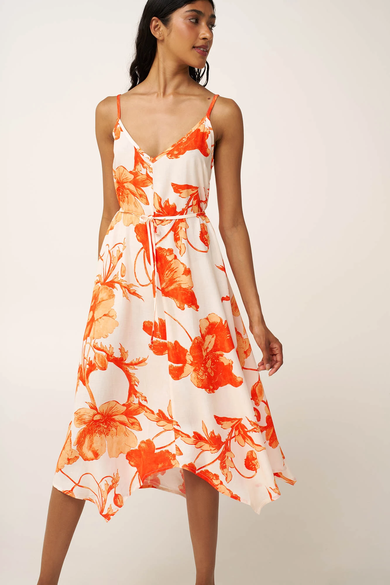 Μακρύ Καλοκαιρινό Φλοράλ Φόρεμα Ποπλίνα