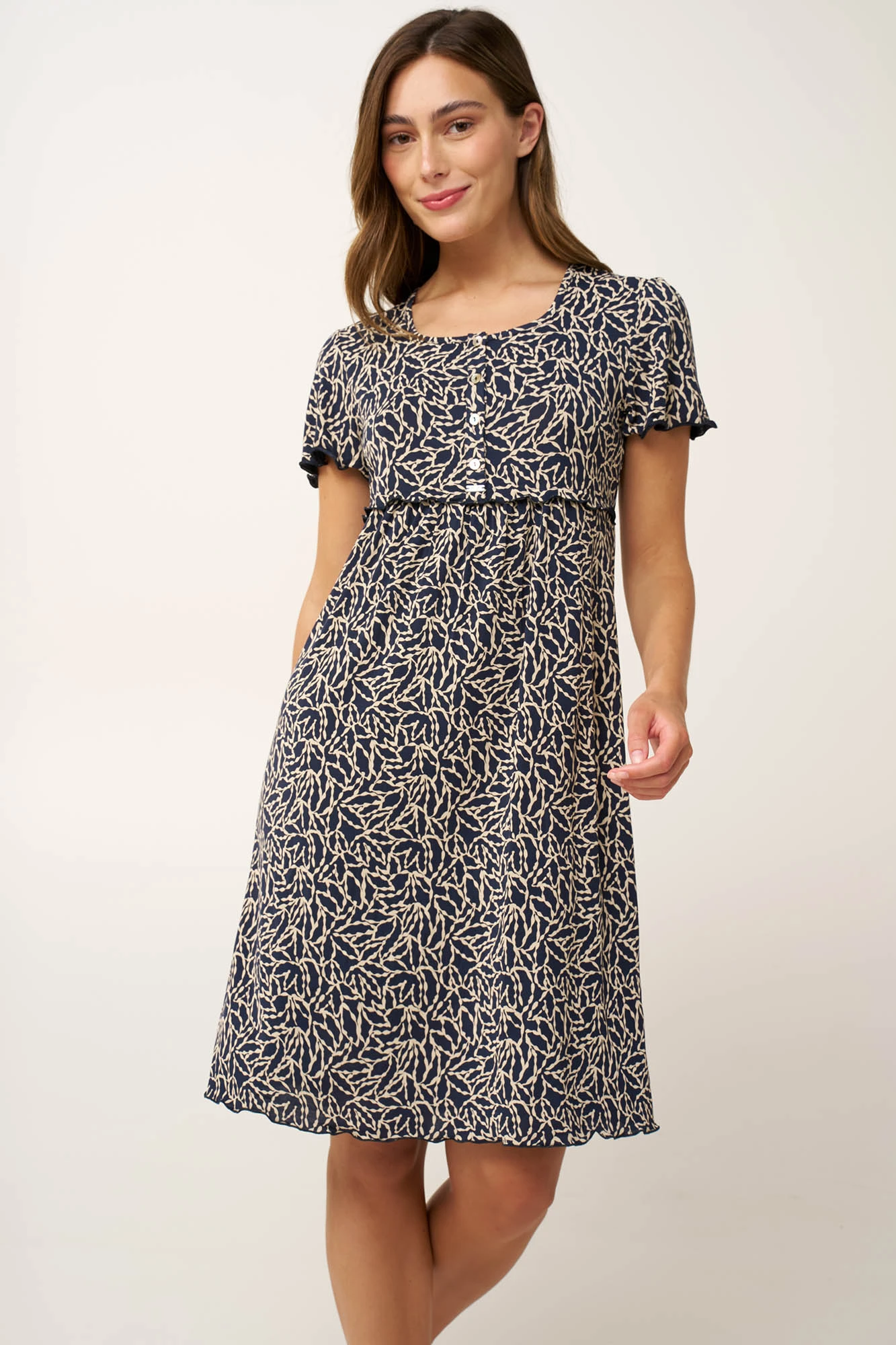 1_0443598779 Micromodal Νυχτικό Εκγυμοσύνης και Θηλασμού