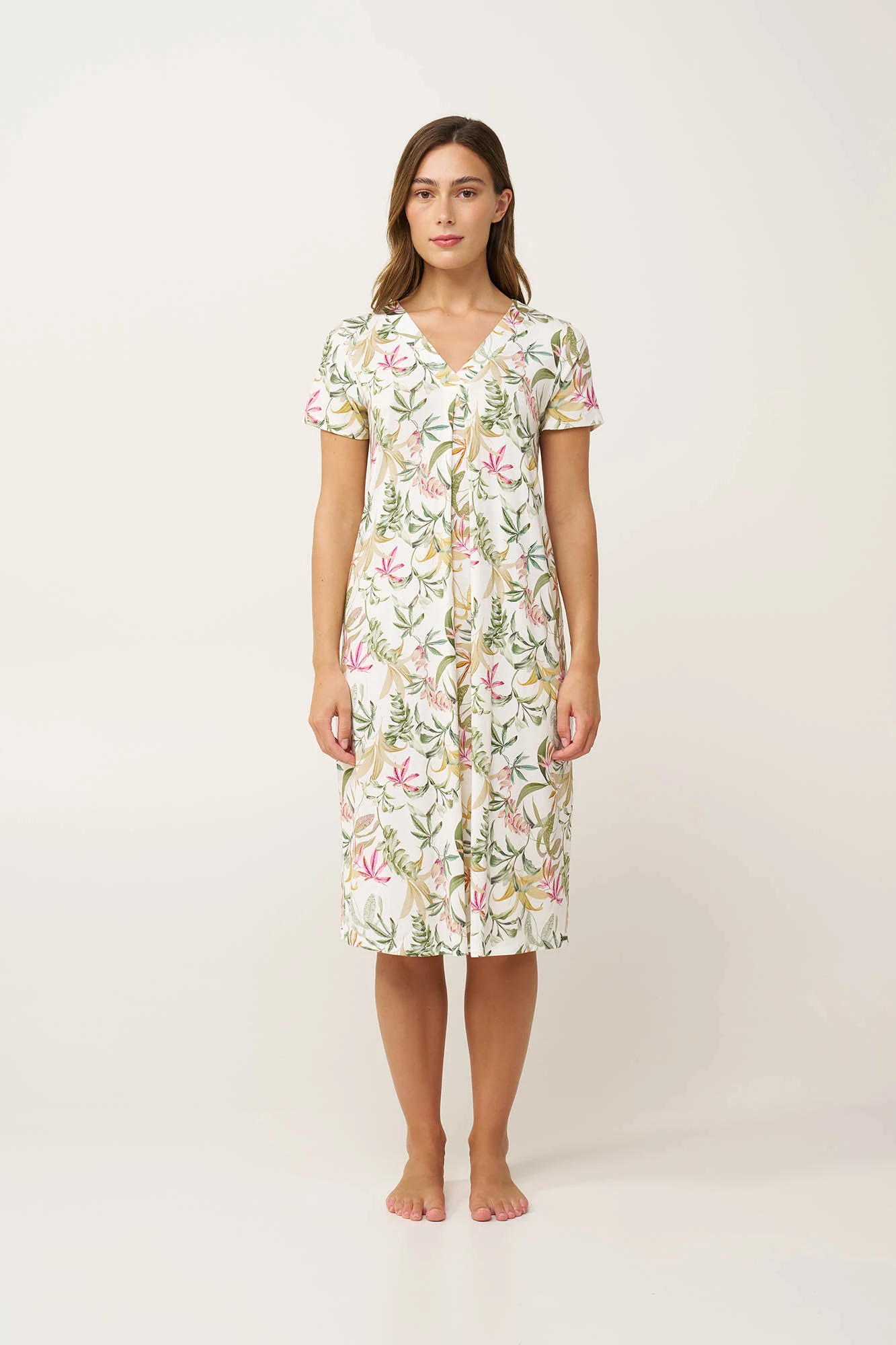 Νυχτικό Micromodal με Πιέτα