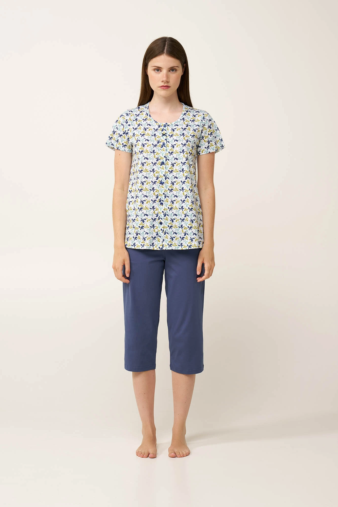 Γυναικεία Βαμβακερή Κουμπωτή Πυτζάμα