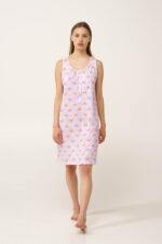 Βαμβακερό Νυχτικό με Πατιλέτα