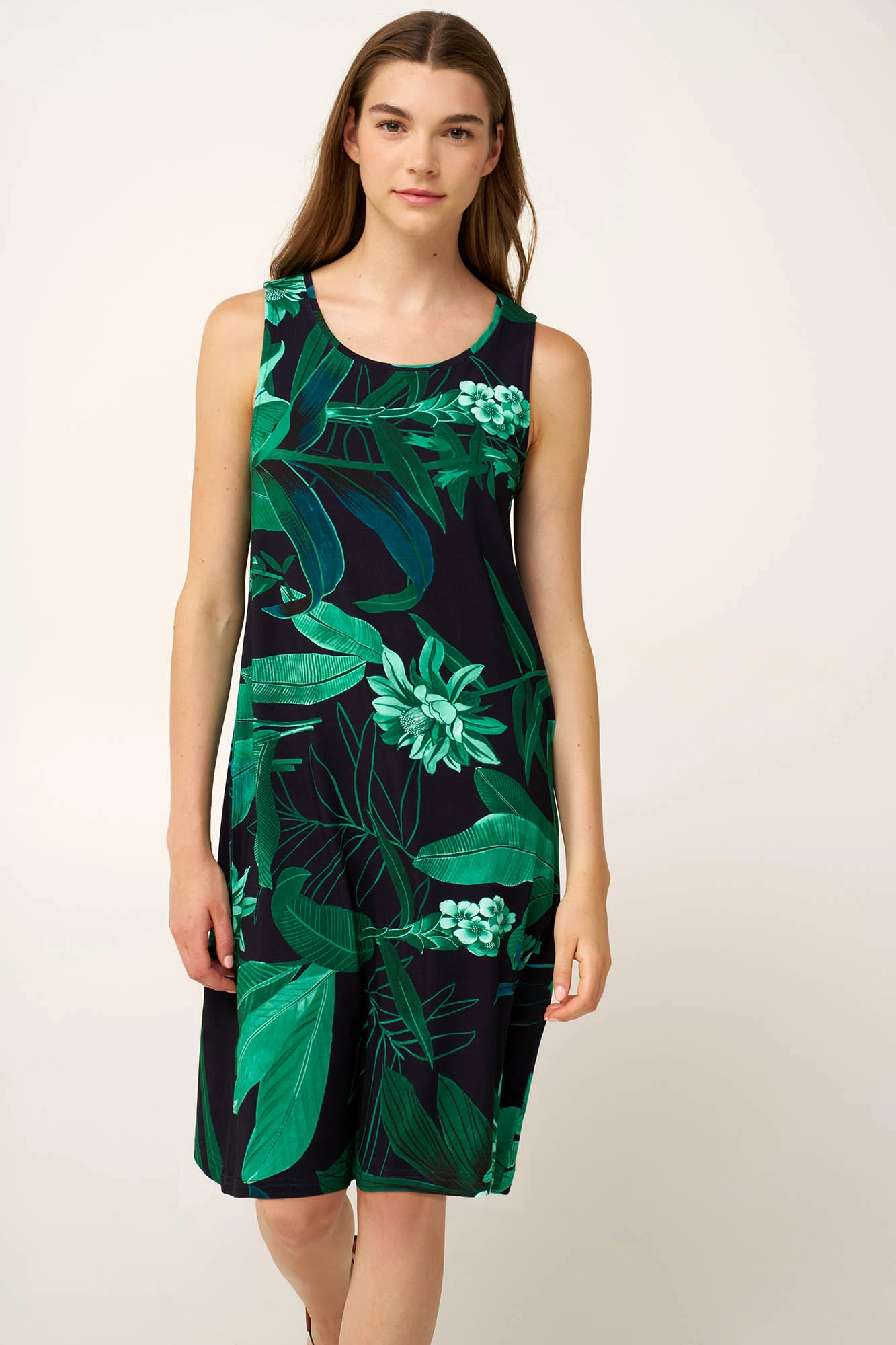 Καλοκαιρινό Viscose Αμάνικο Φόρεμα