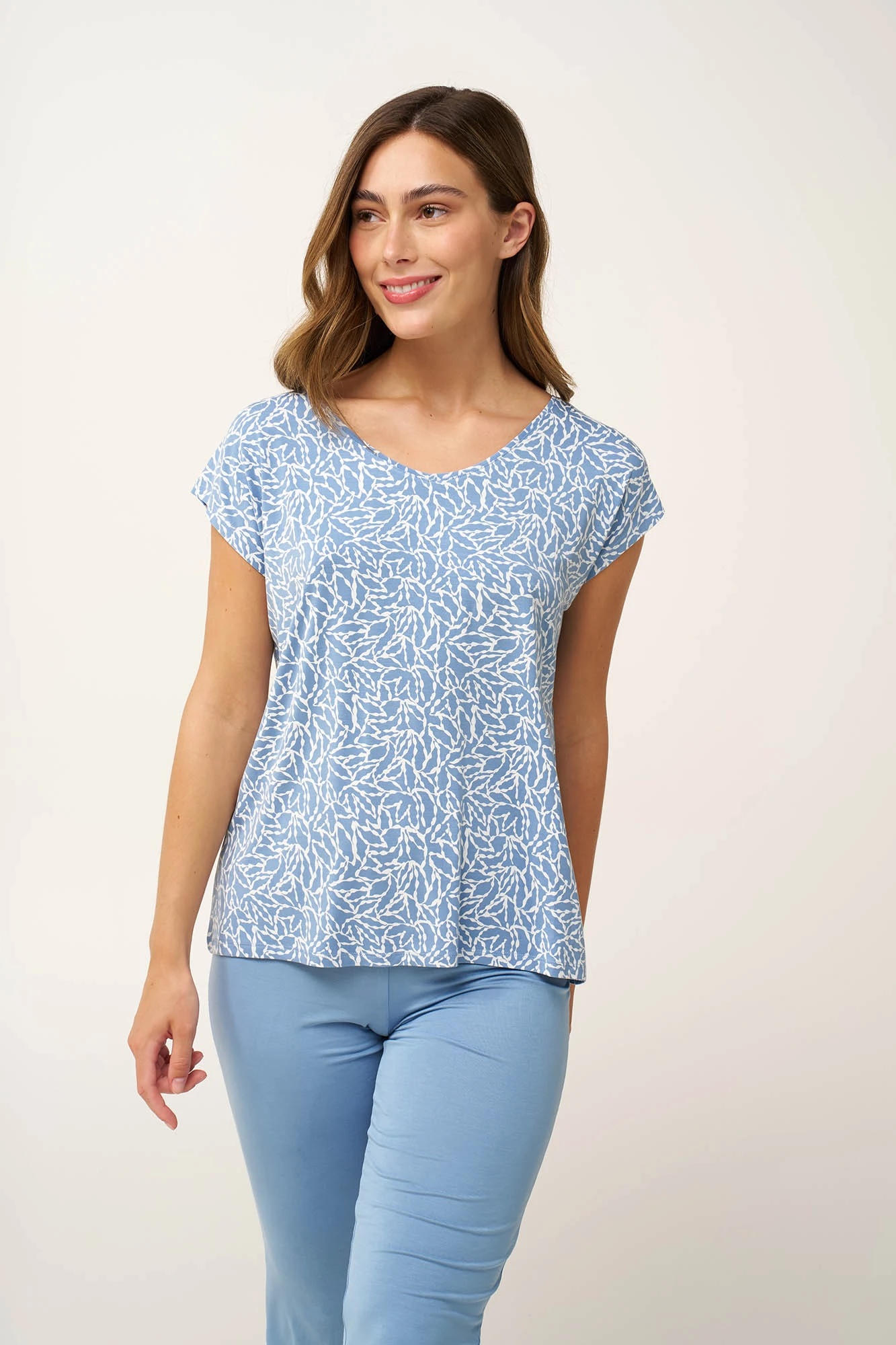 Γυναικεία Αμανίκη Πυτζάμα Micomodal