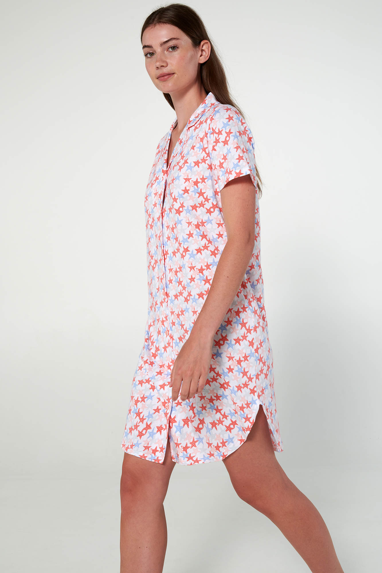 1_0509026760 Εμπριμέ Κουμπωτό Νυχτικό - Image 1