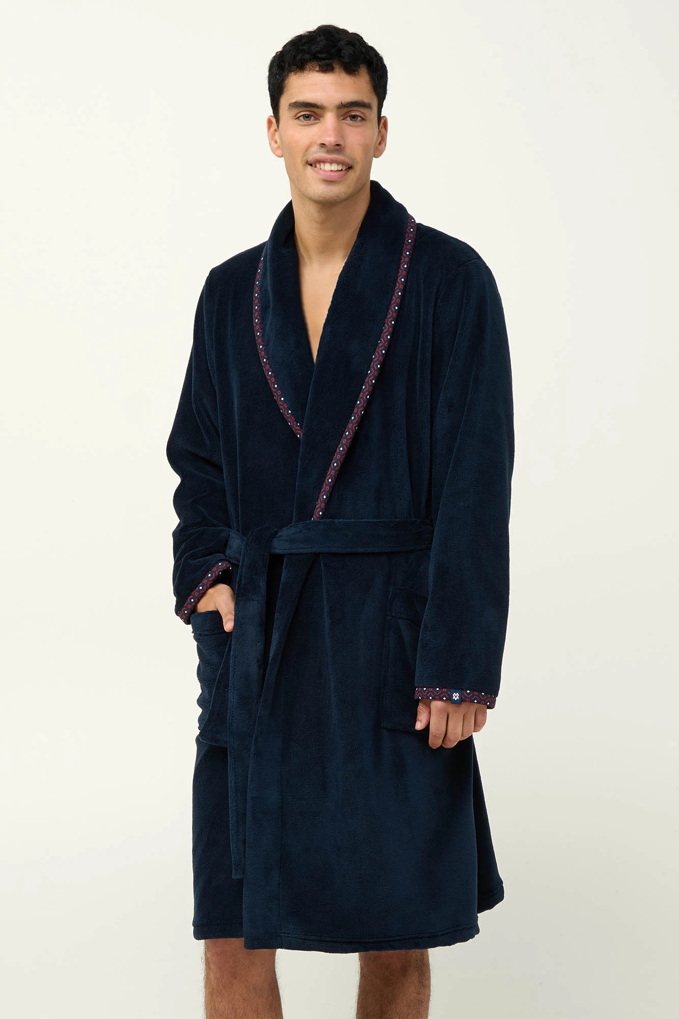 1_0524644993 Μακριά Σταυρωτή Ανδρική Ρόμπα