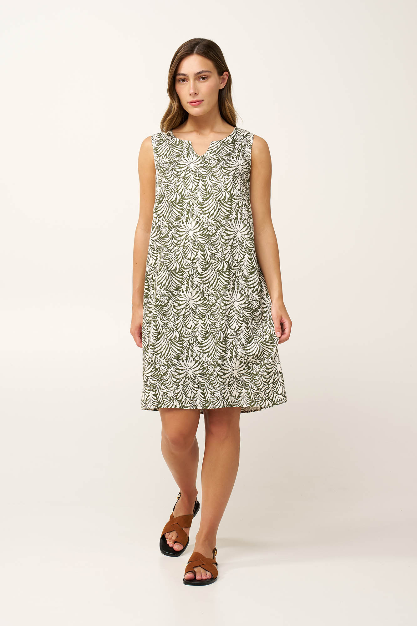 Καλοκαιρινό Αμάνικο Jungle Φόρεμα