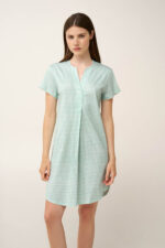 Βαμβακερό Νυχτικό με Πιέτα