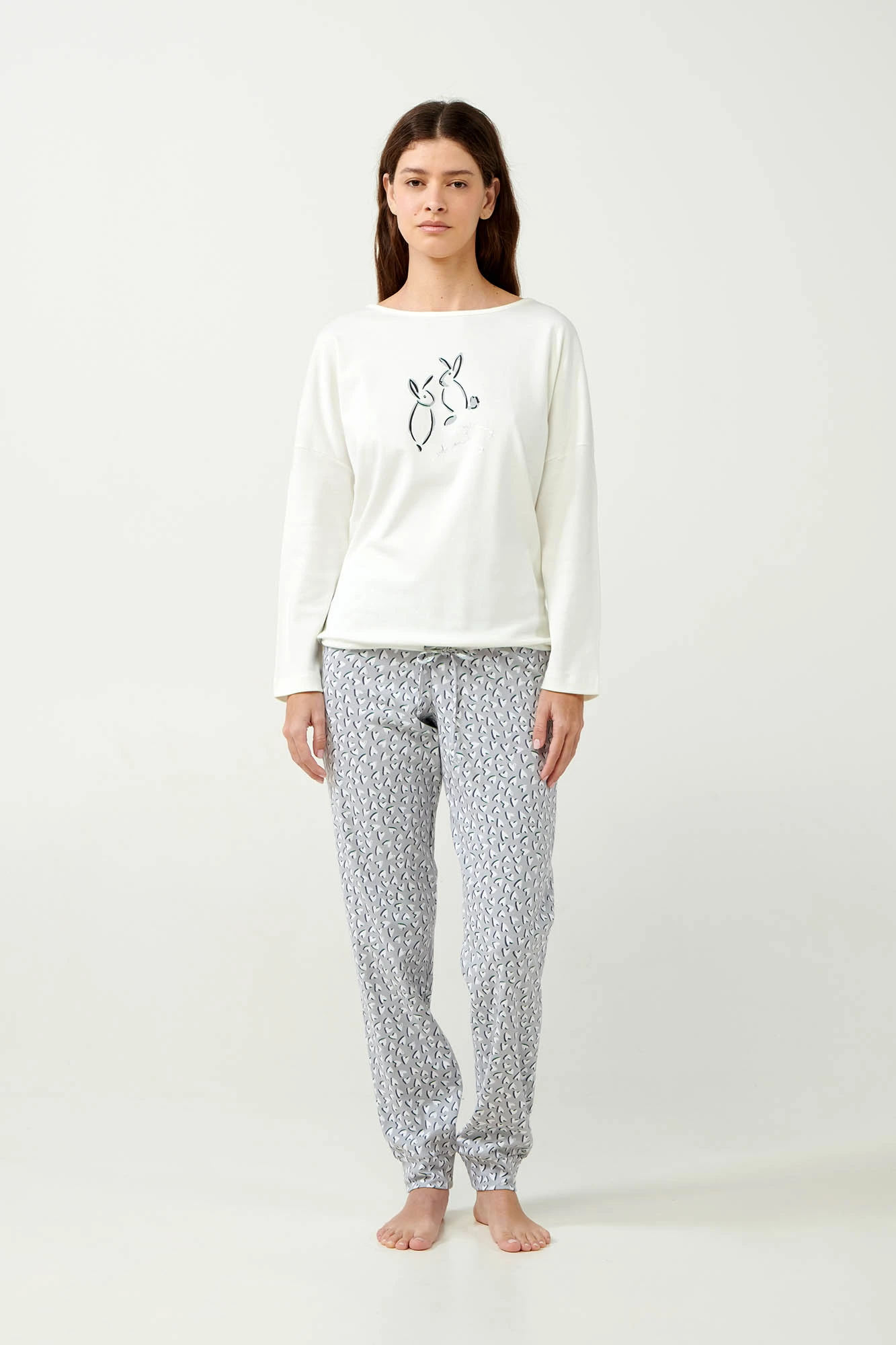 Interlock Πυτζάμα Λάστιχο στη Μπλούζα