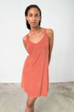 Μονόχρωμο Frotte Φόρεμα