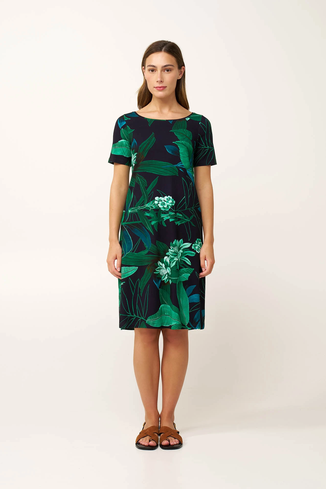 Καλοκαιρινό Viscose Φόρεμα με Μανίκι