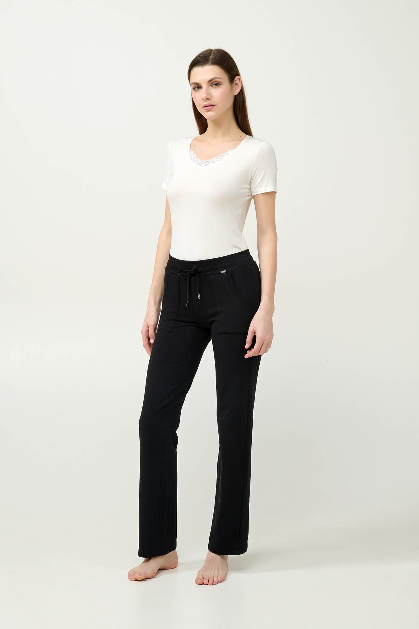 Μονόχρωμο Γυναικείο Φούτερ Παντελόνι