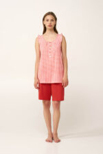 Βαμβακερή Γυναικεία Πυτζάμα με Πατιλέτα