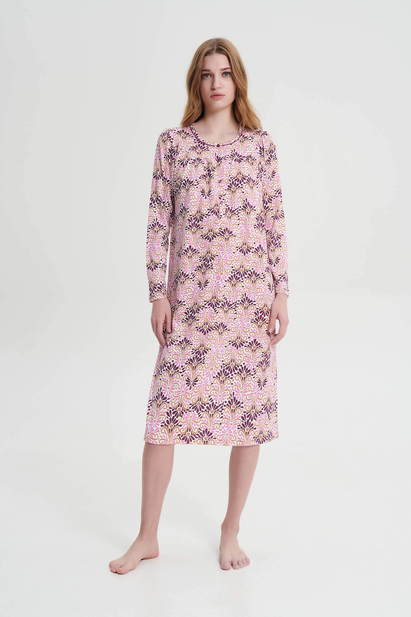 Νυχτικό με Μακρύ Μανίκι