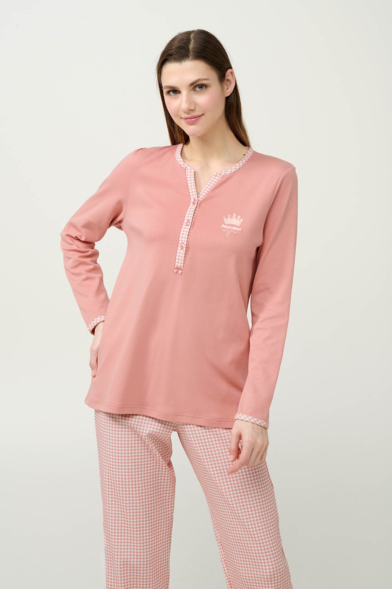 Βαμβακερή Γυναικεία Πυτζάμα με Πατιλέτα