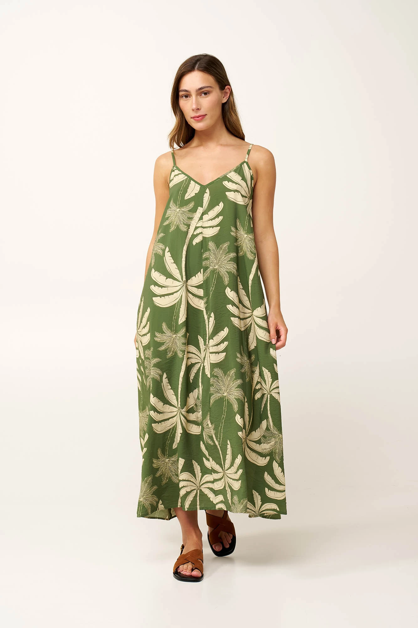 Maxi Καλοκερινό Φόρεμα με Φοίκινες