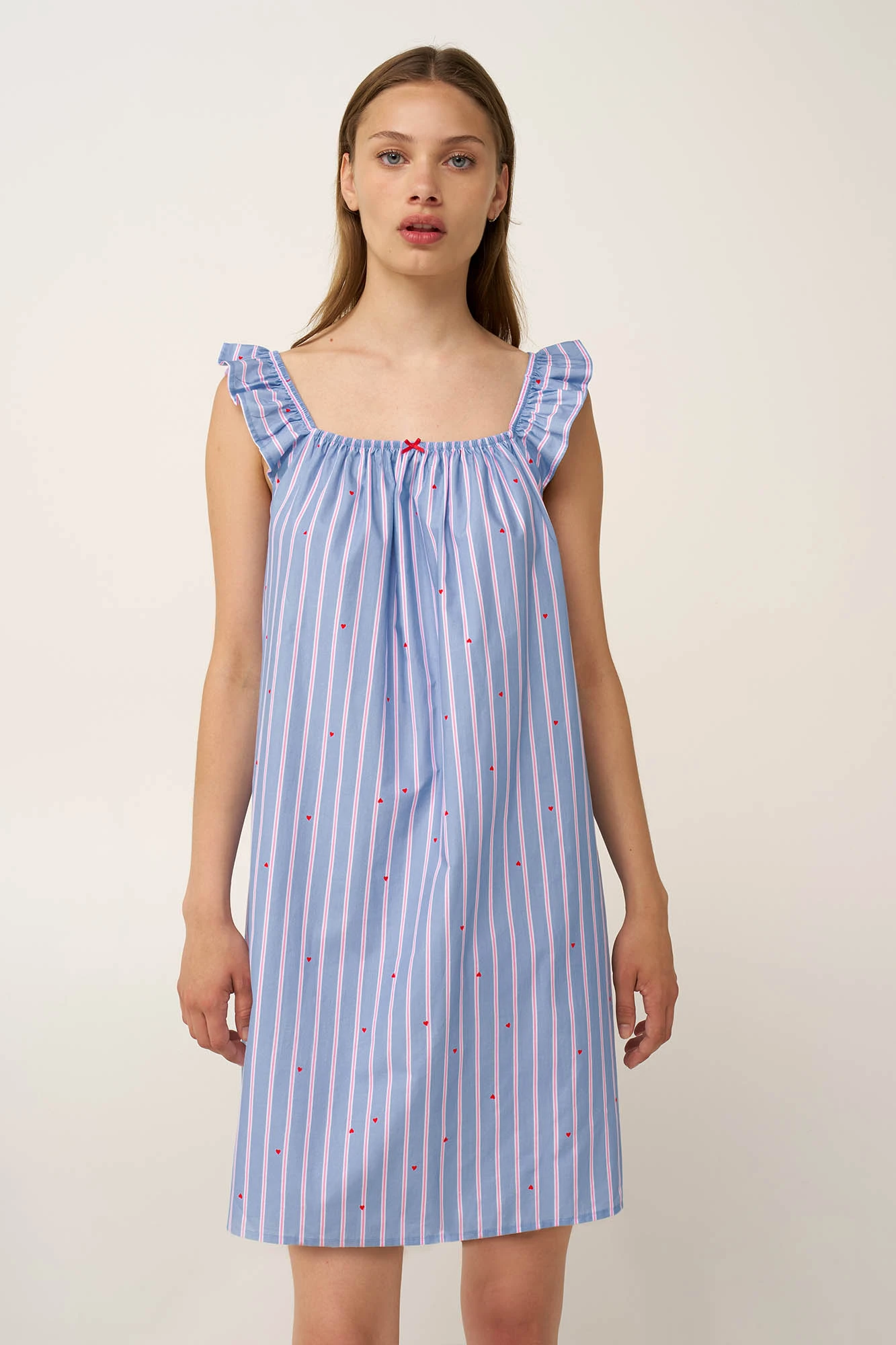 1_0605378217 Νυχτικό με Σούρες από Ποπλίνα