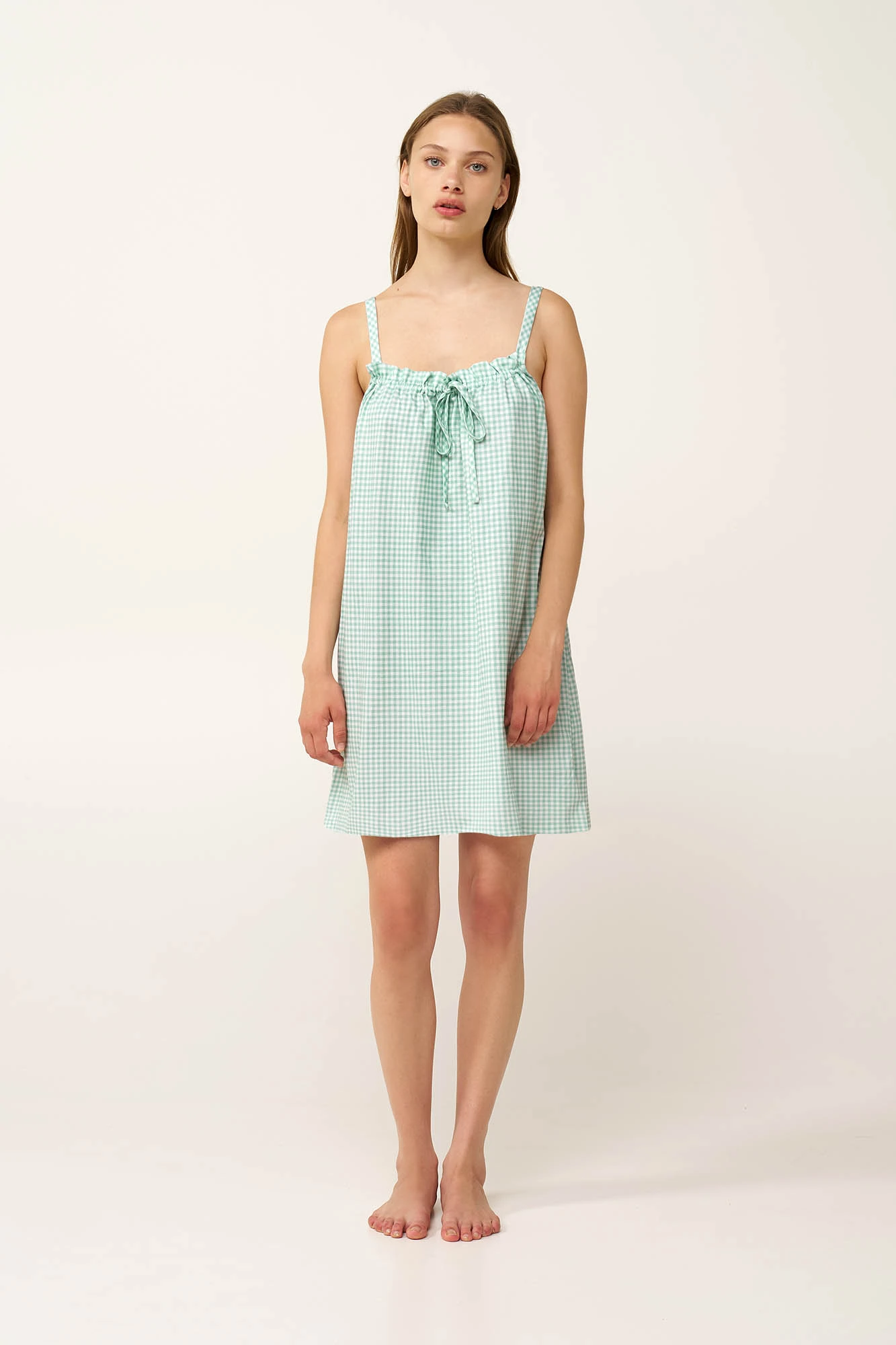 1_0628911304 Βαμβακερό Νυχτικό με Τιράντες