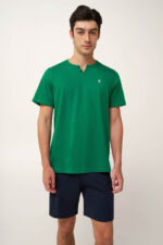 Βαμβακερή Ανδρική Πυτζάμα με V