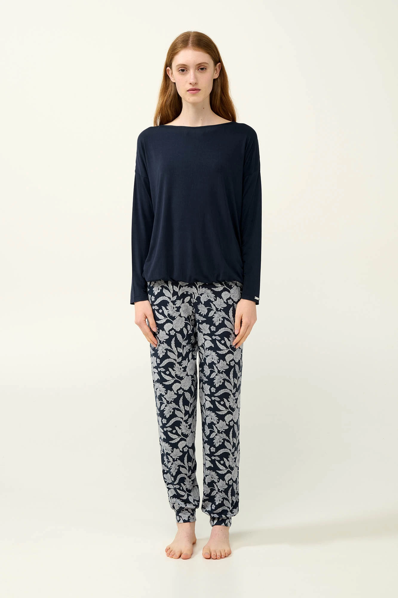 Γυναικεία Πυτζάμα Micromodal με Μανσέτες