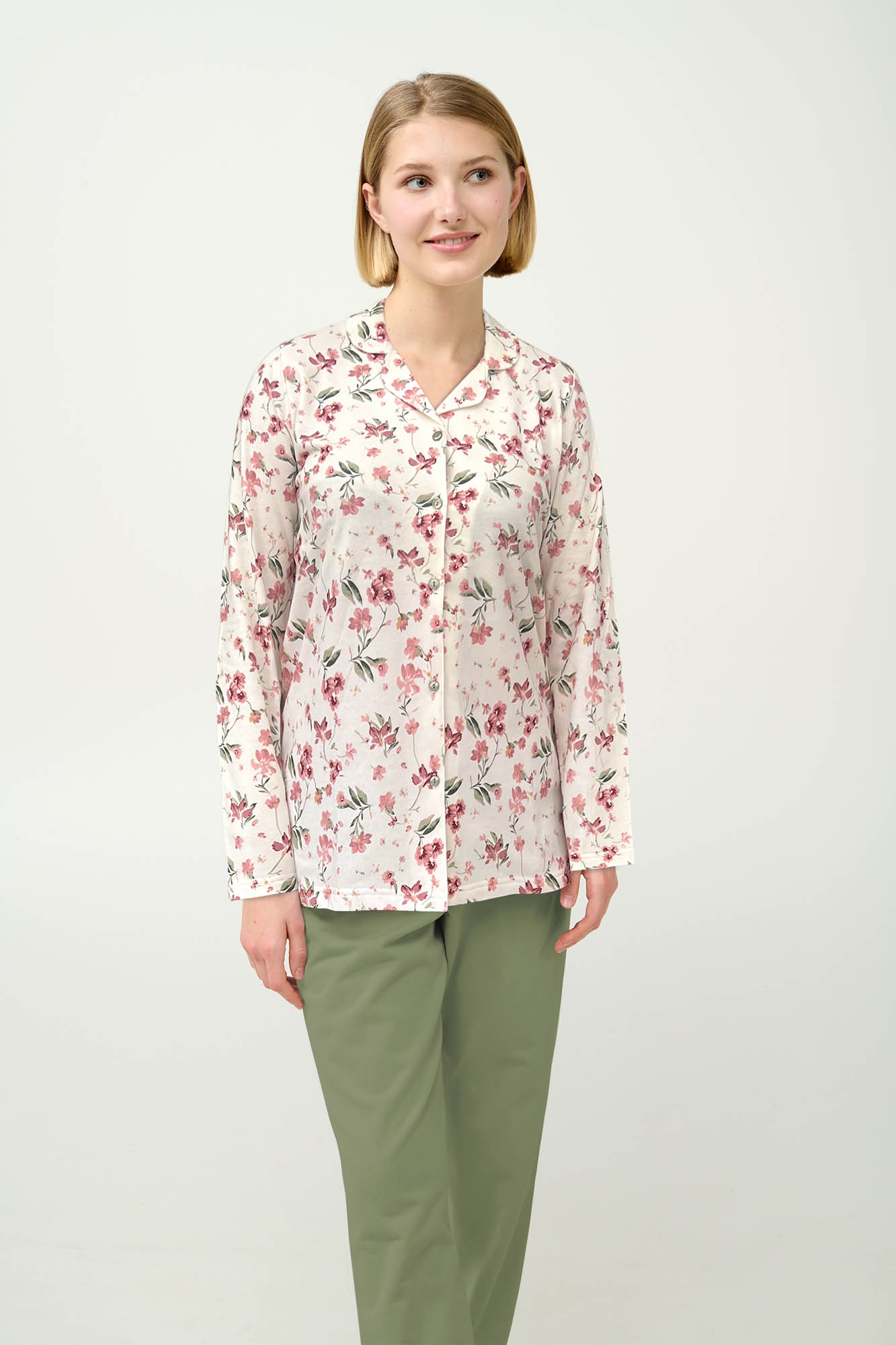 Γυναικεία Κουμπωτή Φούτερ Πυτζάμα