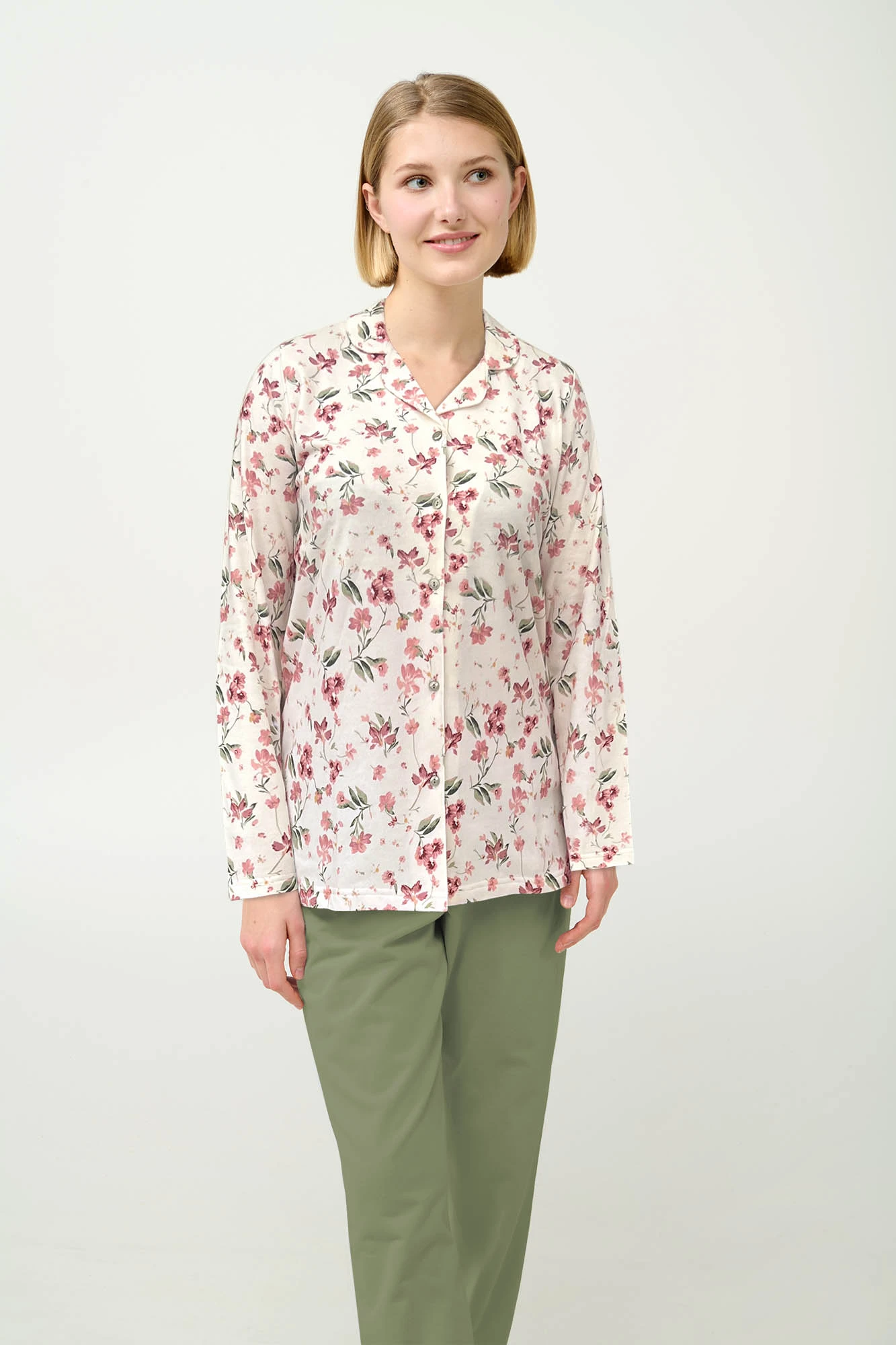 1_0687025675 Γυναικεία Κουμπωτή Φούτερ Πυτζάμα