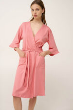 Γυναικεία Σταυρωτή Ρόμπα από Βαμβάκι