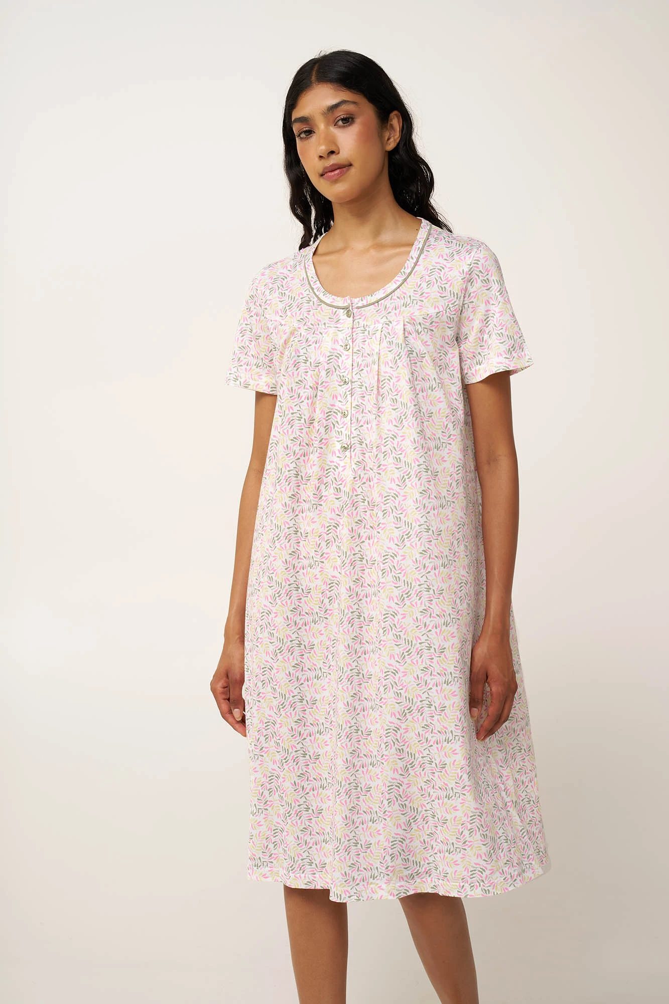 1_0707726001 Βαμβακερό Νυχτικό με Πατιλέτα