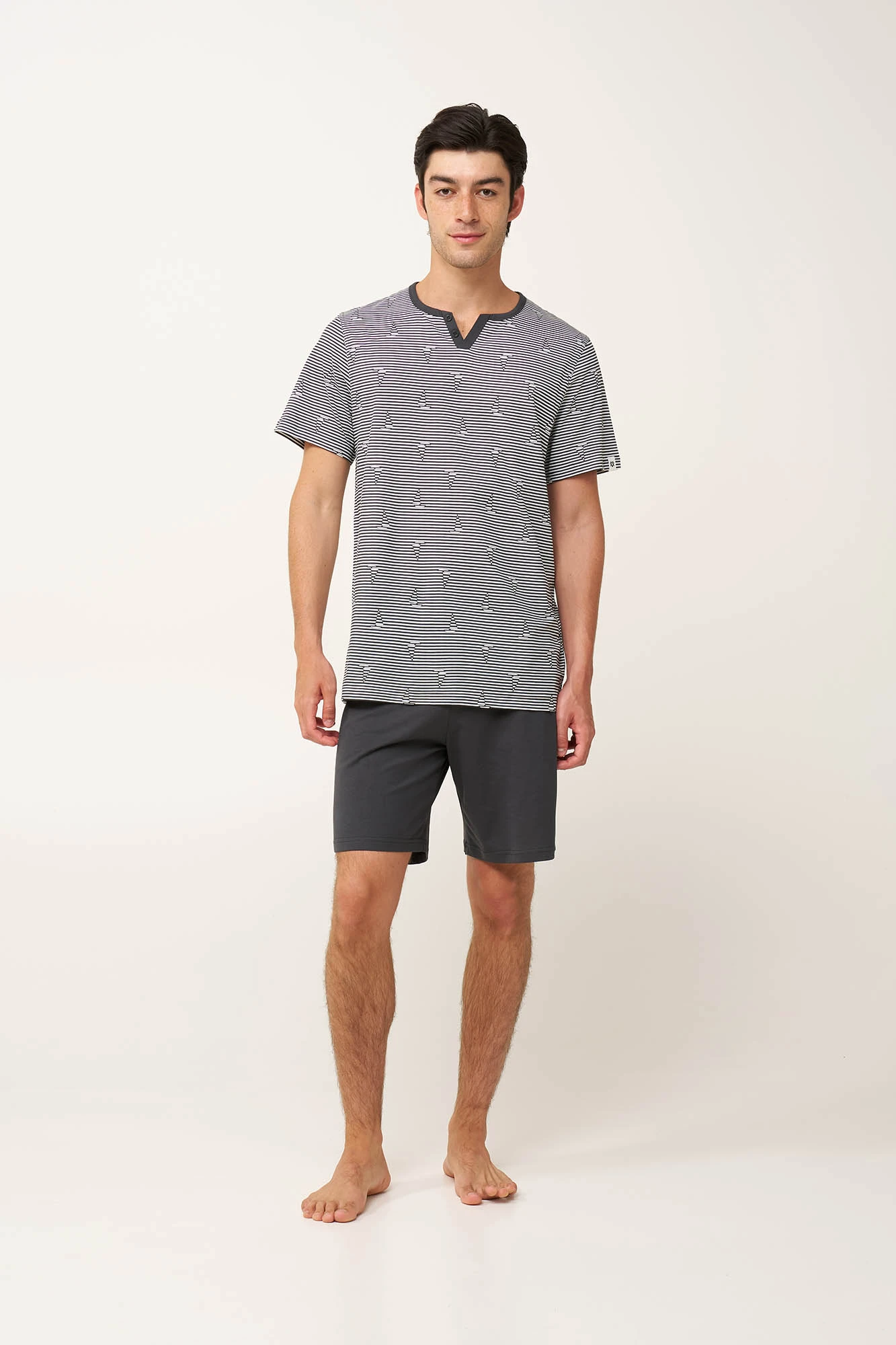 Ανδρική Καλοκαιρινή Πυτζάμα με Ρίγες
