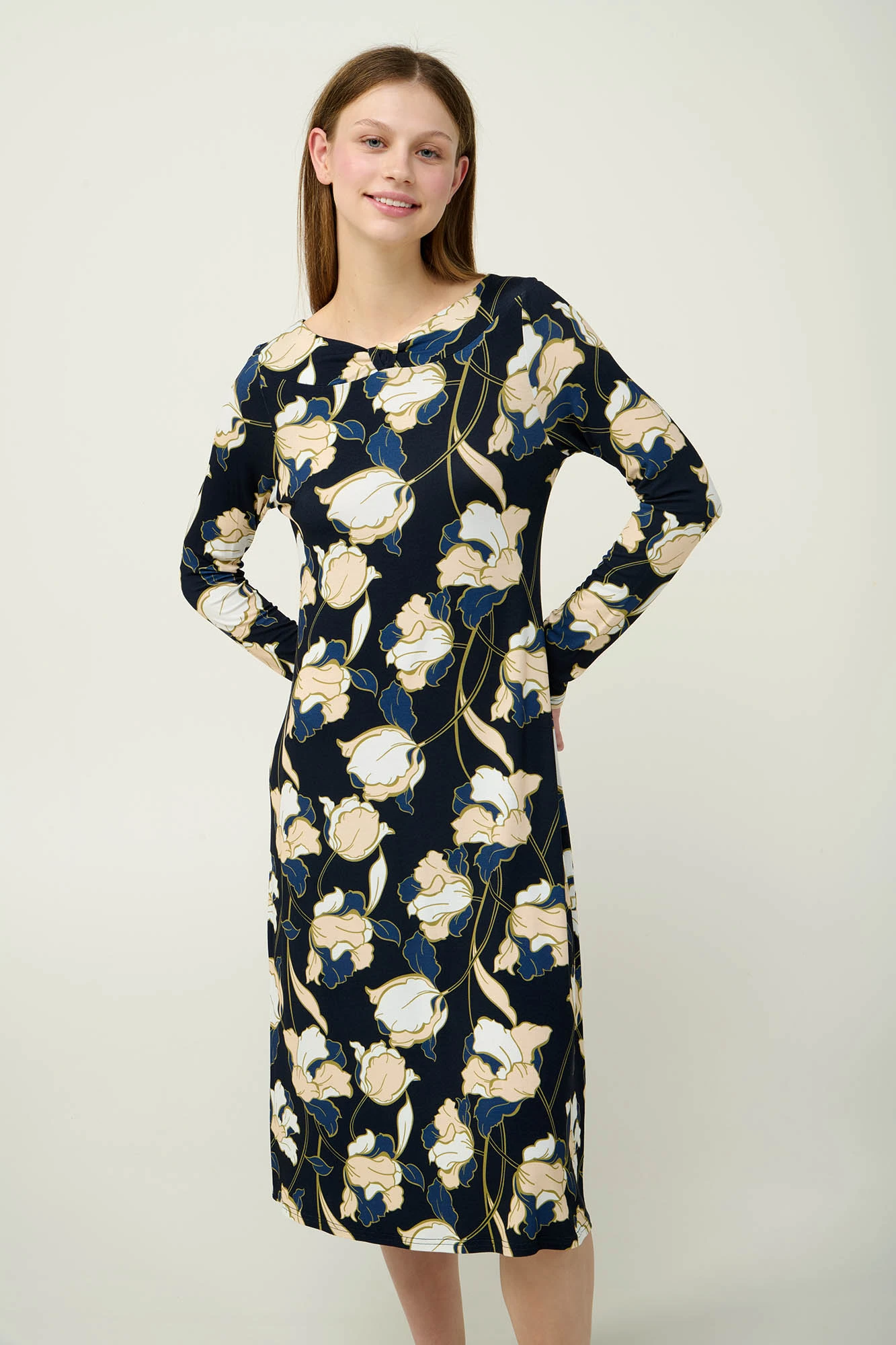 Γυναικείο Φλοράλ Νυχτικό Viscose