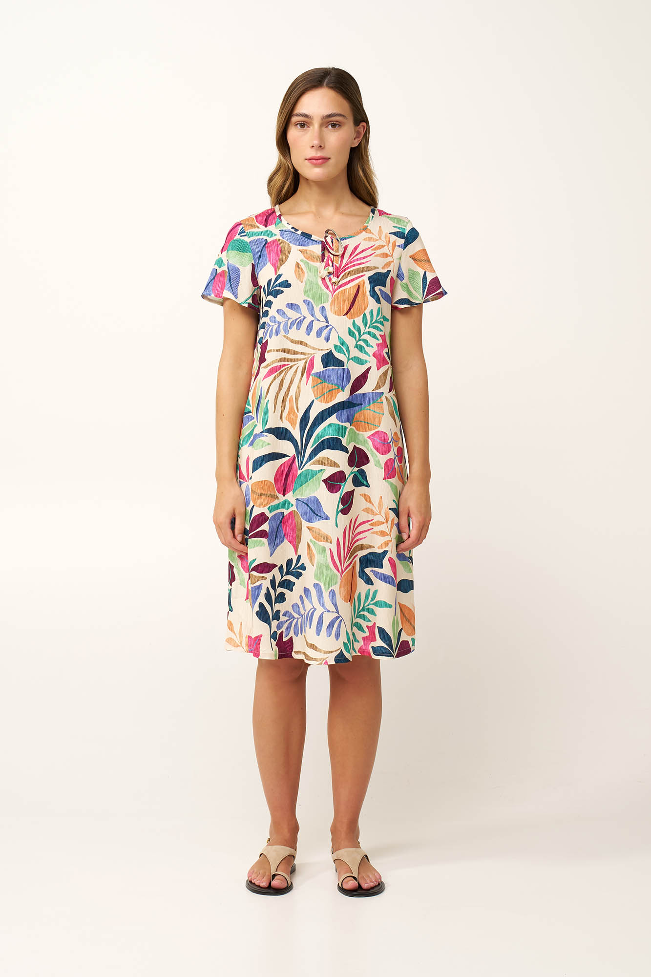 Καλοκαιρινό Φλοράλ Φόρεμα από Ποπλίνα