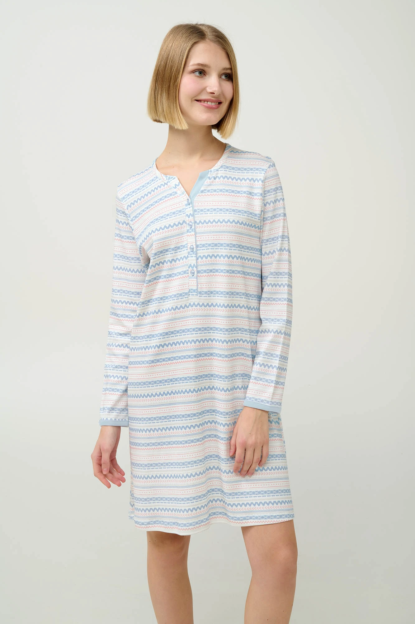 Βαμβακερό Νυχτικό με Πατιλέτα