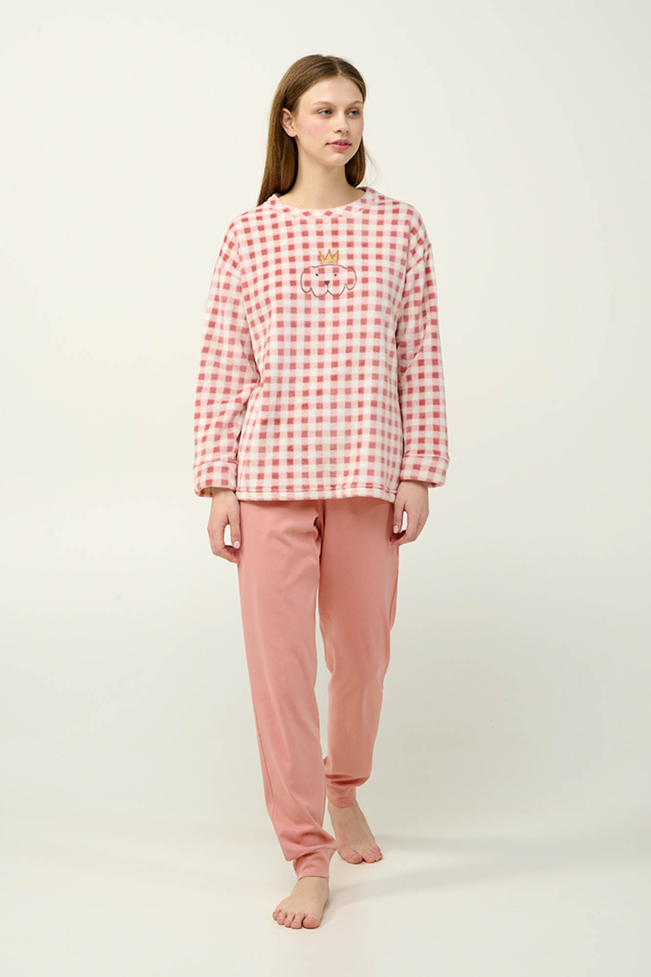 Γυναικεία Χειμερινή Πυτζάμα με Μανσέτες