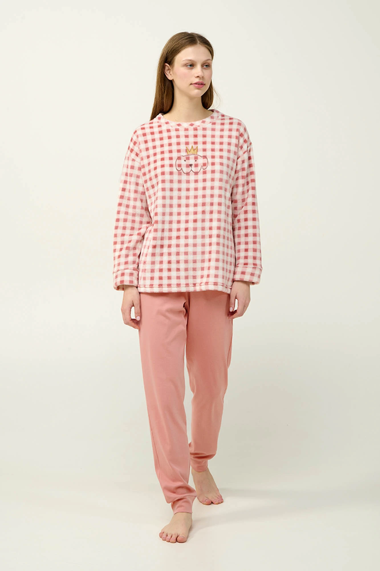 Γυναικεία Χειμερινή Πυτζάμα με Μανσέτες