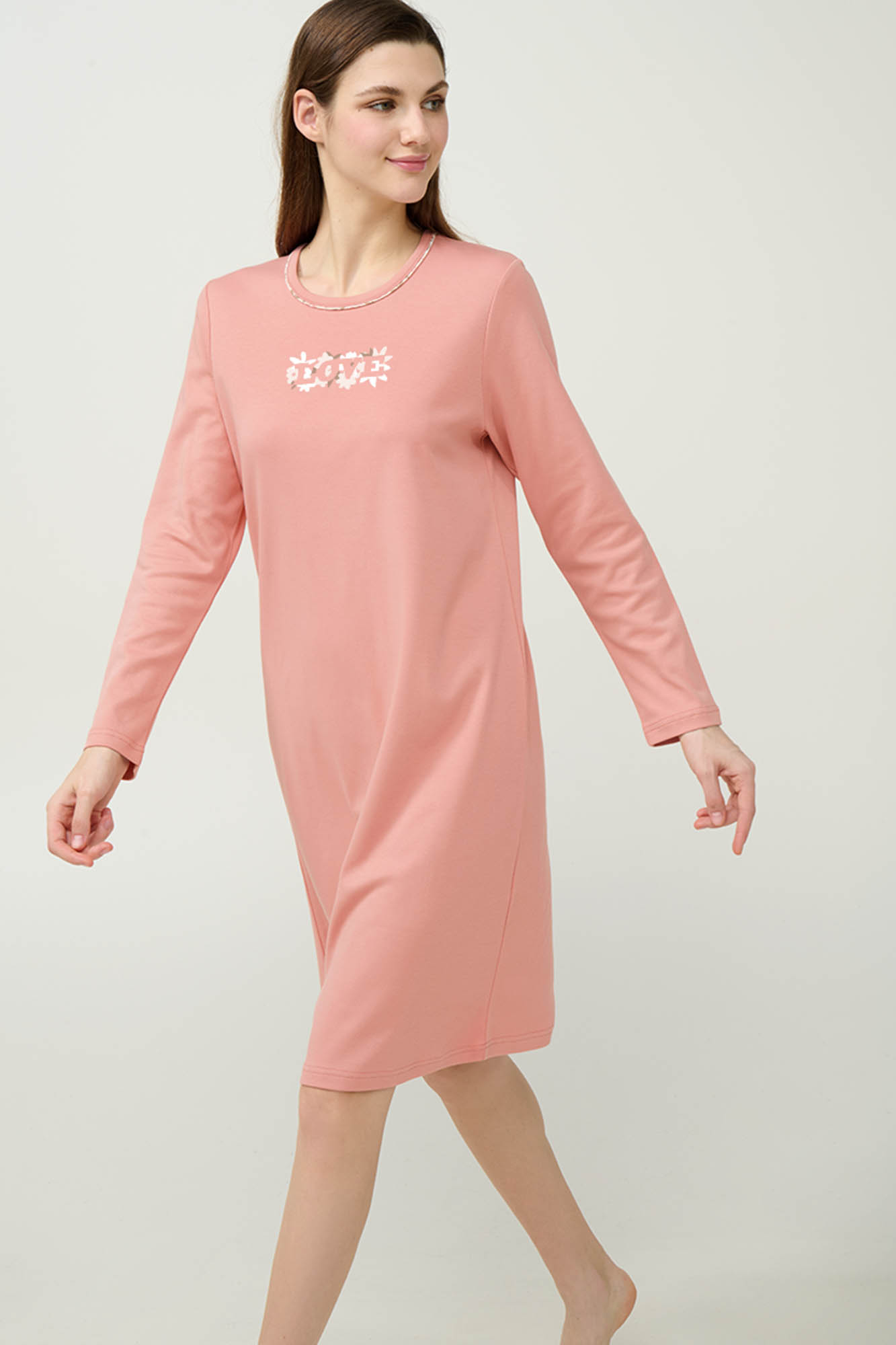 Χειμερινό Γυναικείο Βαμβακερό Νυχτικό