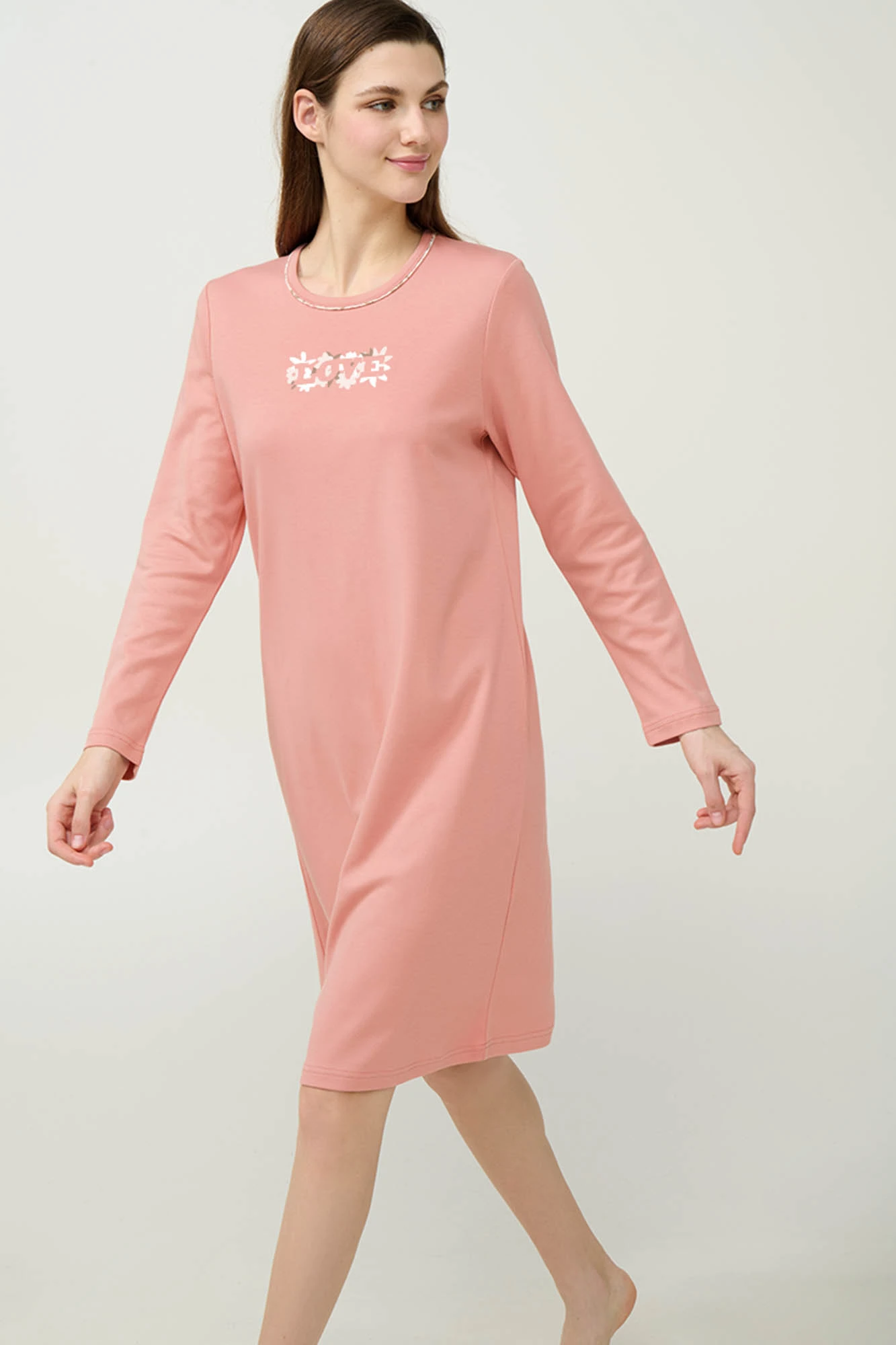 Χειμερινό Γυναικείο Βαμβακερό Νυχτικό