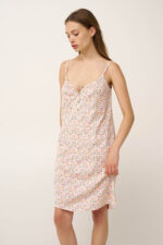 Βαμβακερό Νυχτικό με Τιράντες