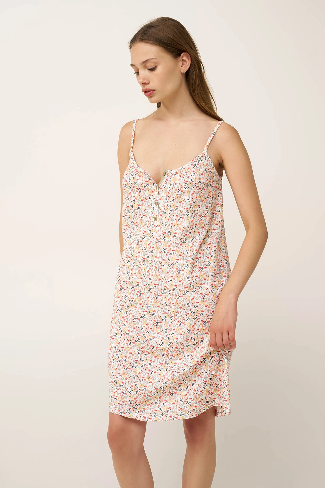 1_0726263361 Βαμβακερό Νυχτικό με Τιράντες