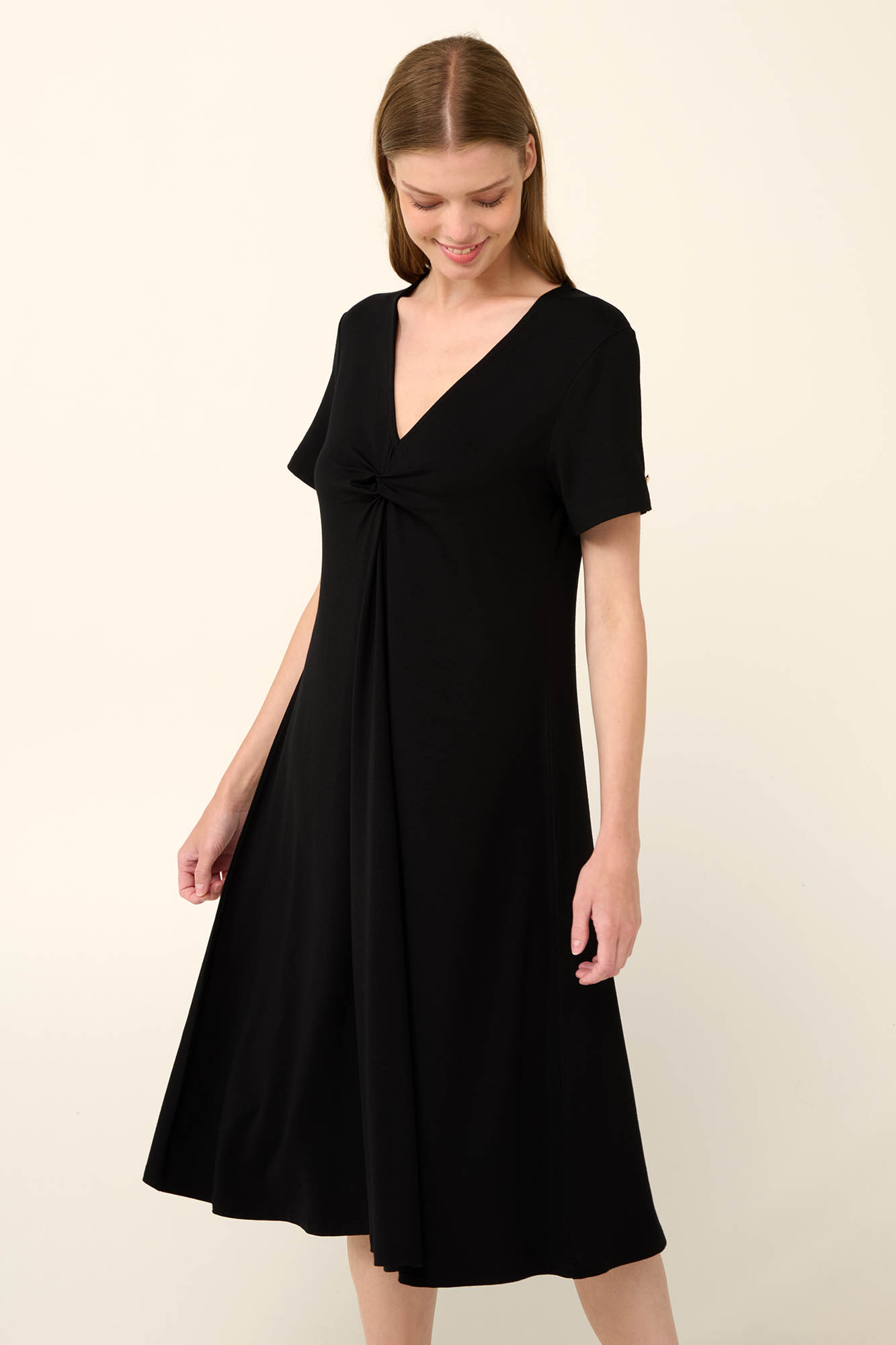 Μονόχρωμο Καλοκαιρινό Φόρεμα από Viscose