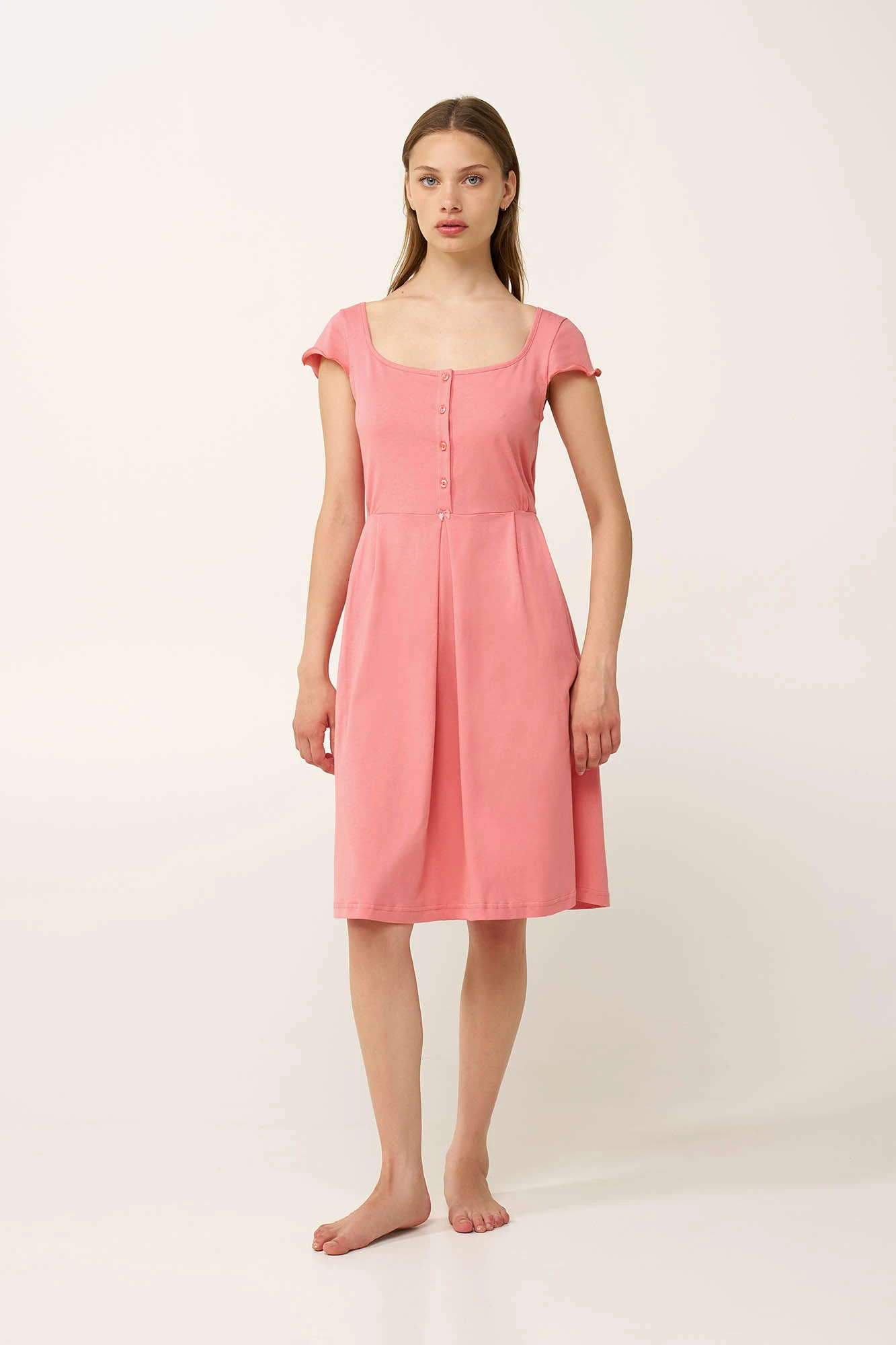 1_0751264892 Βαμβακερό Νυχτικό Εγκυμοσύνης και Θηλασμου