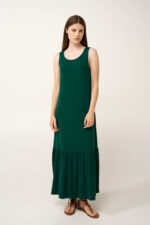 Μονόχρωμο Maxi Καλοκαιρινό Φόρεμα