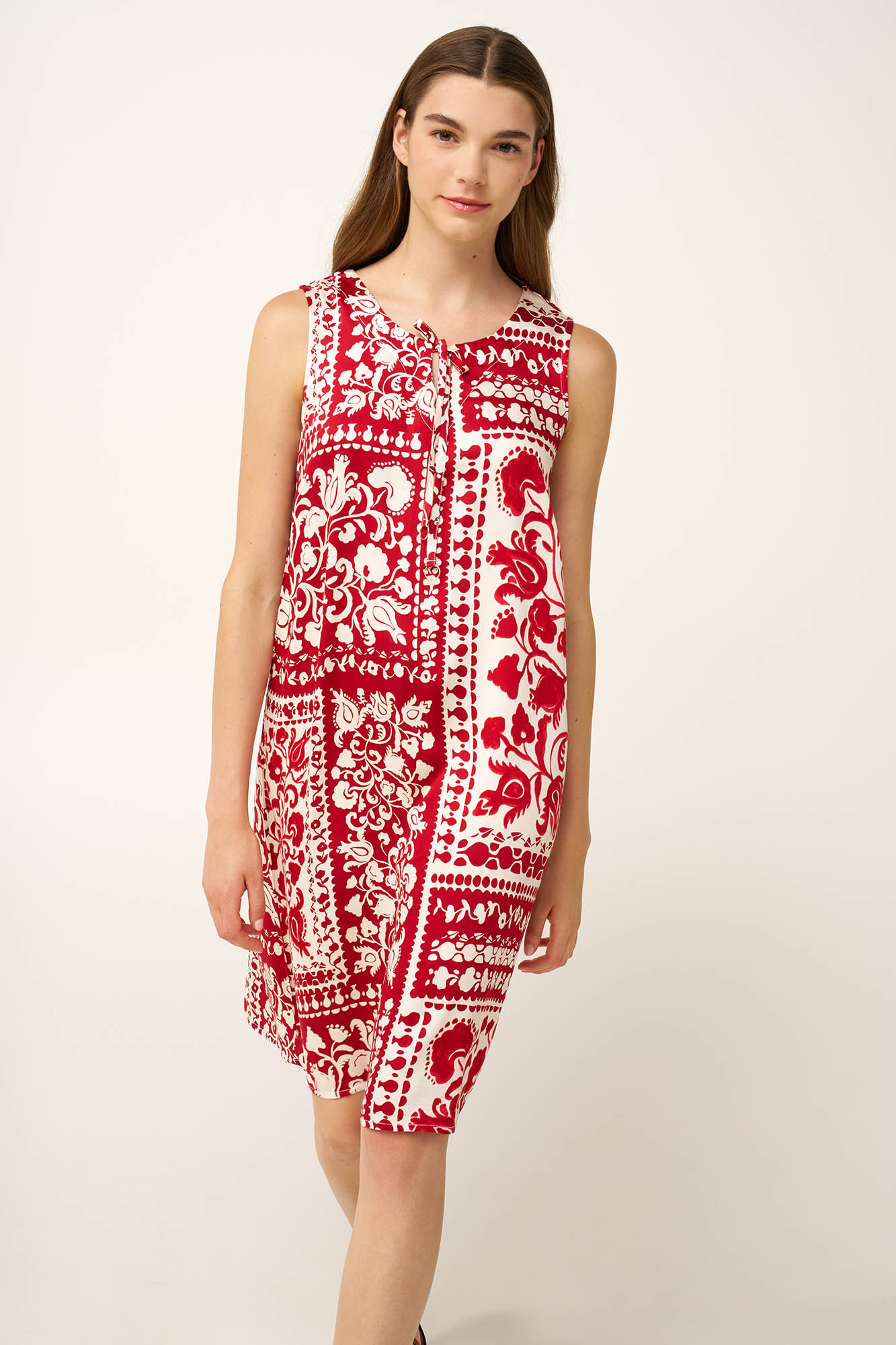 Αμάνικο Καλοκαιρινό Φόρεμα από Ποπλίνα