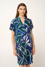 Καλοκαιρινό Ωκεάνιο Φόρεμα από Ποπλίνα