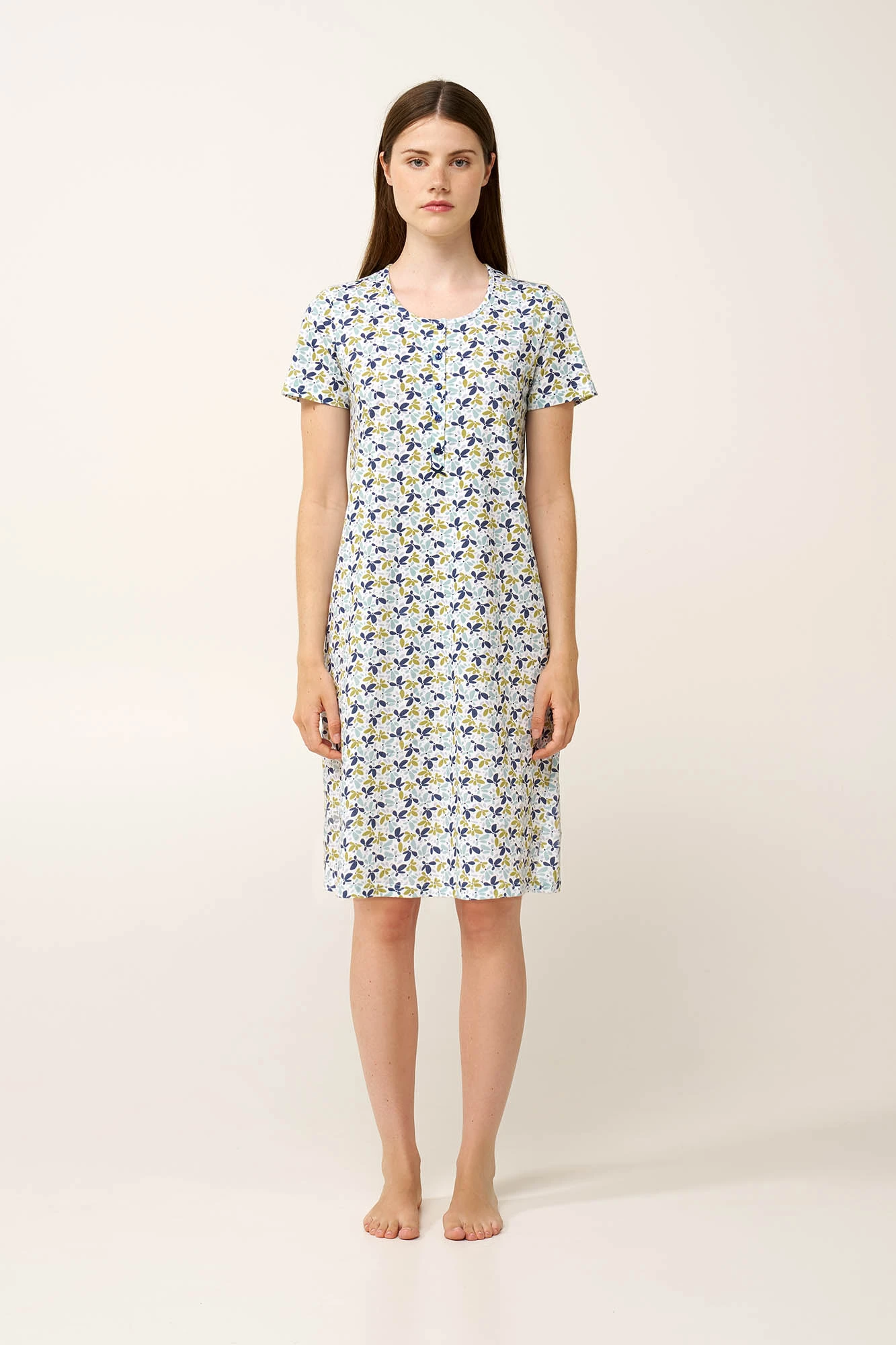 Βαμβακερό Νυχτικό με Πατιλέτα