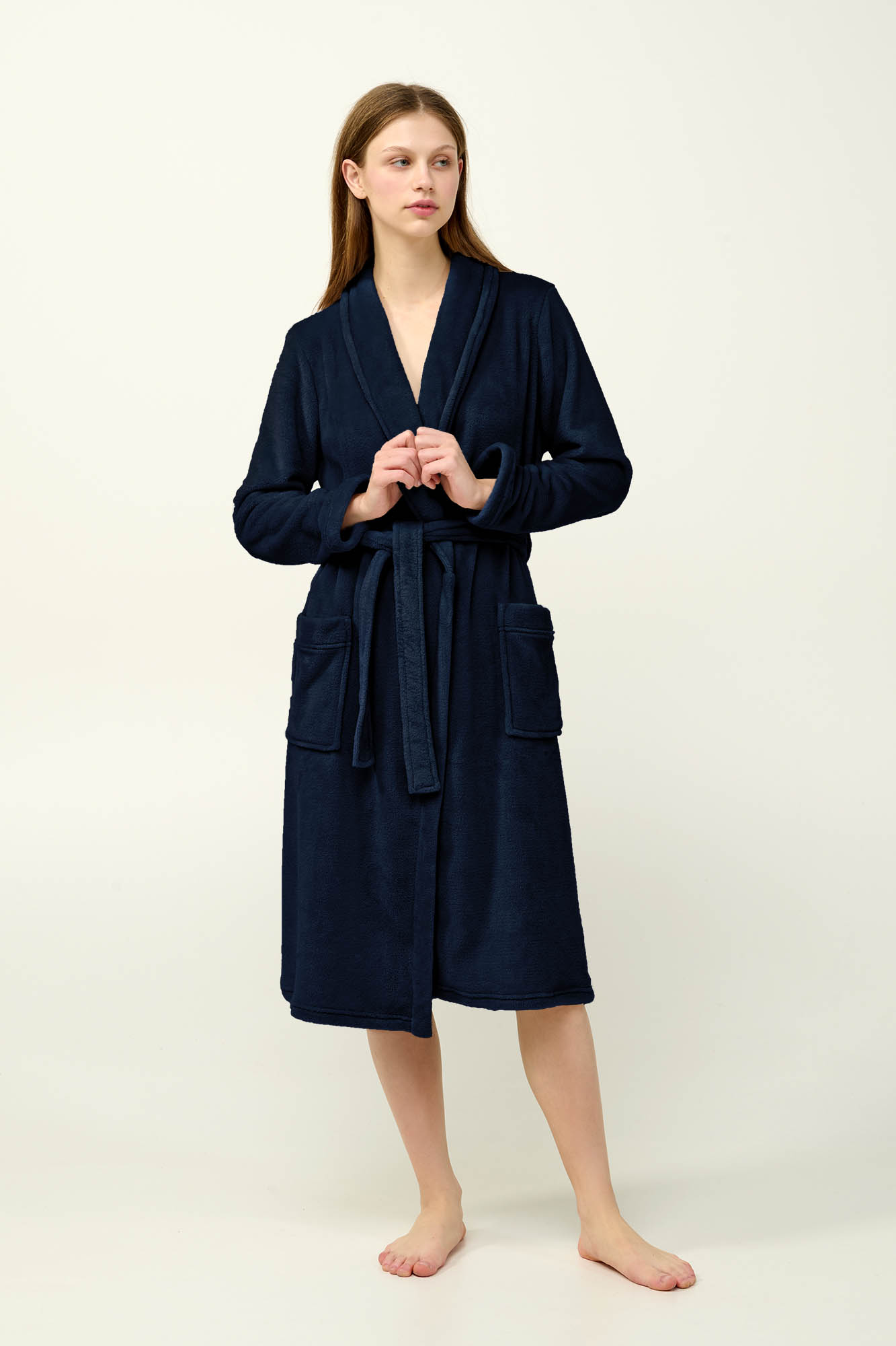 Μακριά Γυναικεία Σταυρωτή Ρόμπα