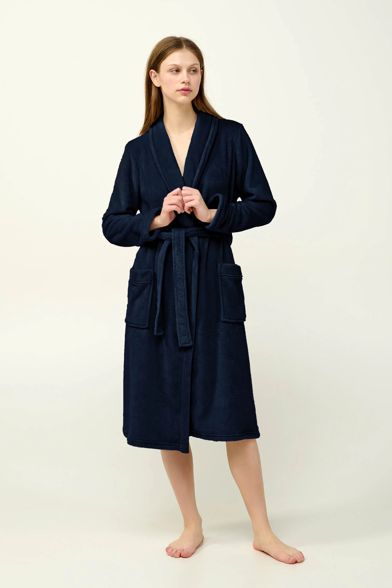 Μακριά Γυναικεία Σταυρωτή Ρόμπα