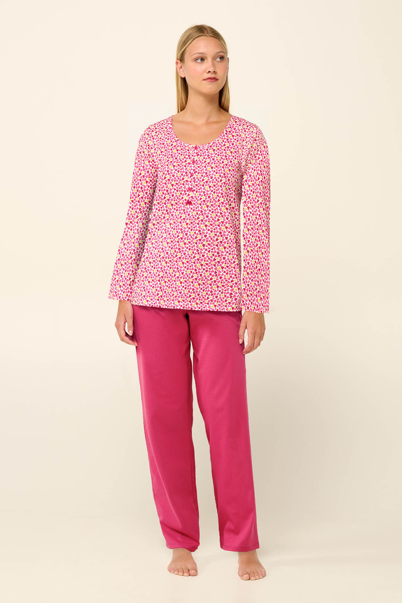 Βαμβακερή Γυναικεία Πυτζάμα με Πατιλέτα