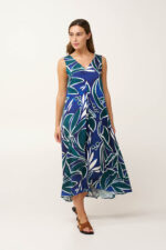 Μακρύ Καλοκαιρινό Φόρεμα από Ποπλίνα