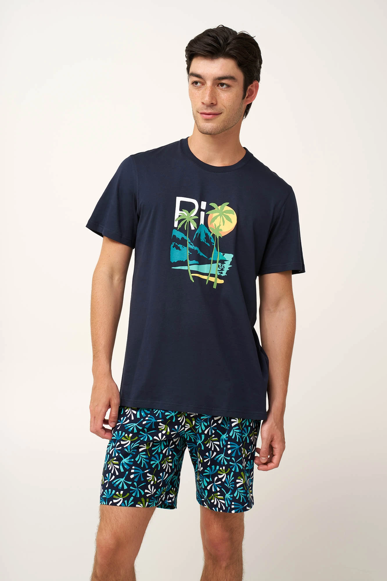 Ανδρική Βαμβακερή Tropical Πυτζάμα