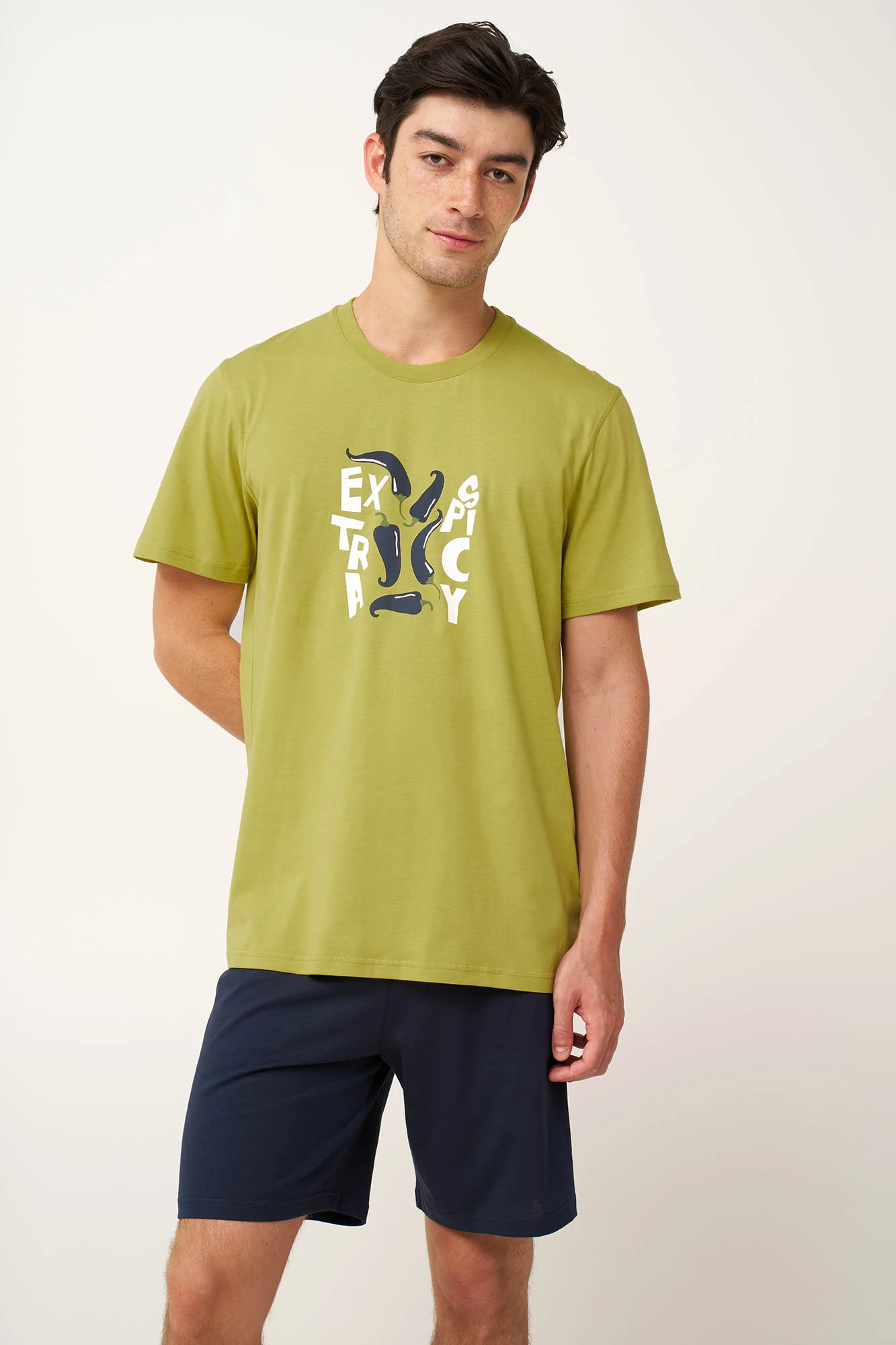 Ανδρική Βαμβακερή Πυτζάμα Spicy