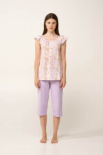 Γυναικεία Βαμβακερή Πυτζάμα με Πατιλέτα
